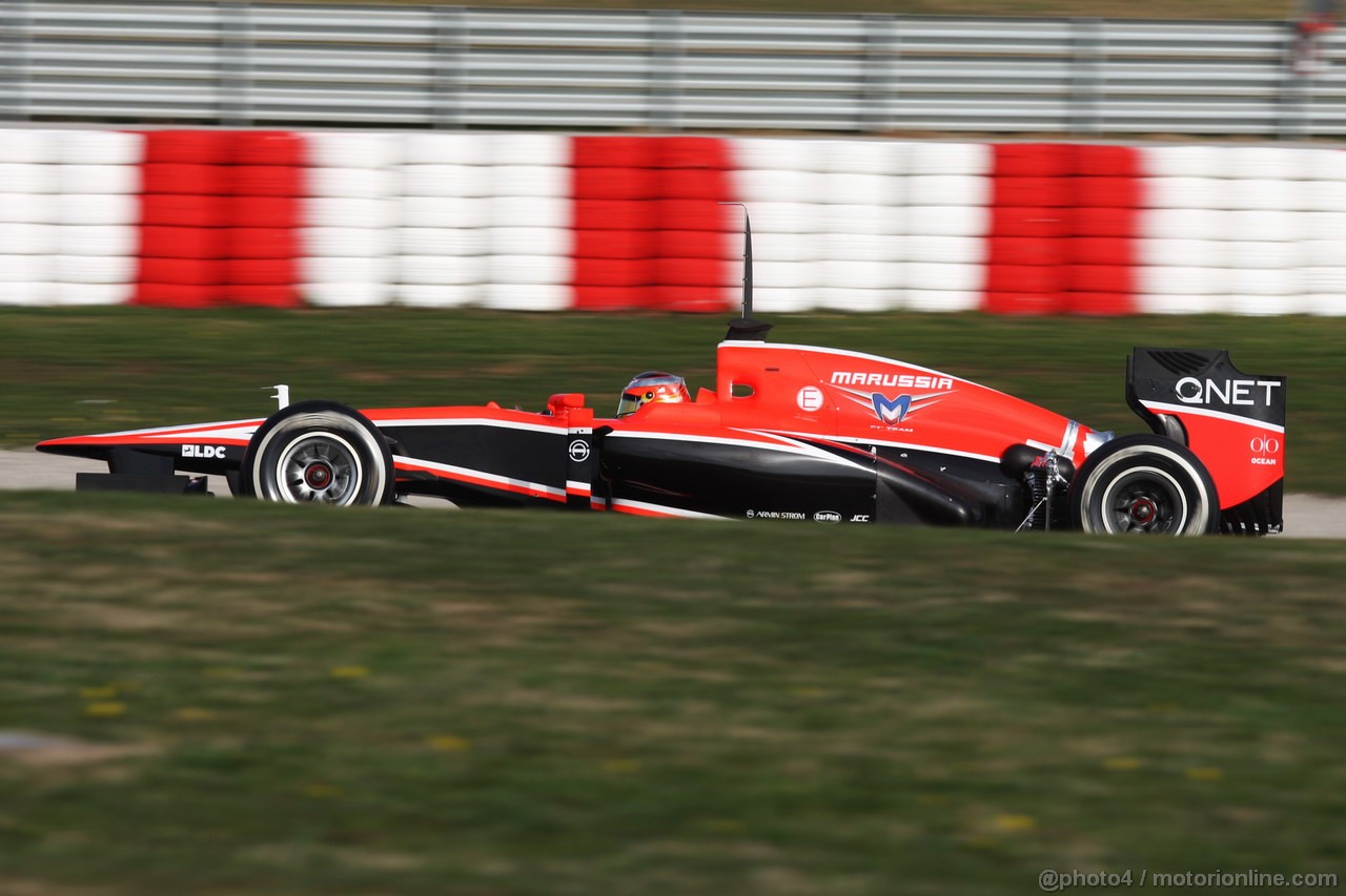 BARCELONA TEST MARZO 2013, Jules Bianchi (FRA) Marussia F1 Team MR02.
02.03.2013. 