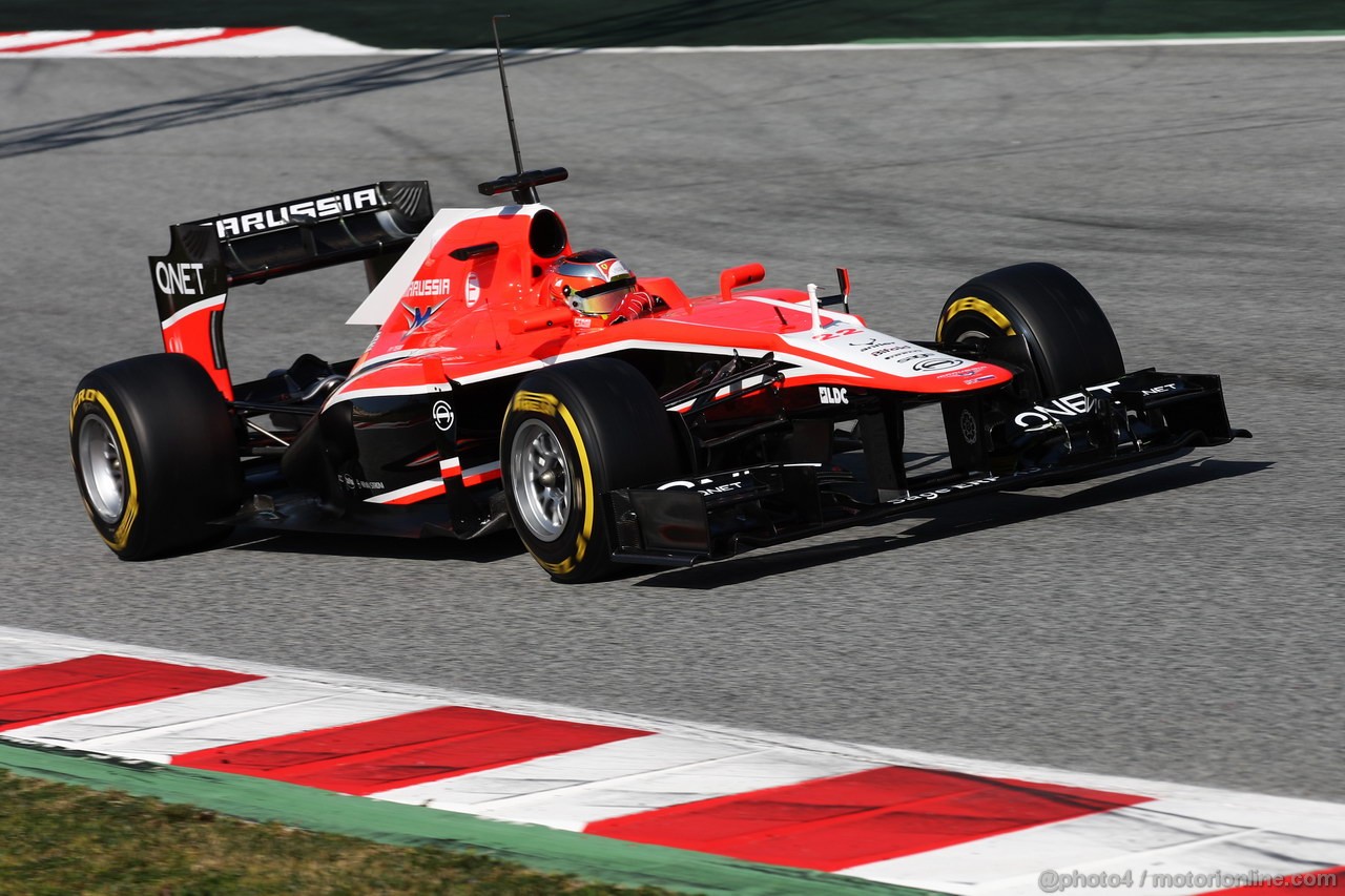 BARCELONA TEST MARZO 2013, Jules Bianchi (FRA) Marussia F1 Team MR02.
02.03.2013. 