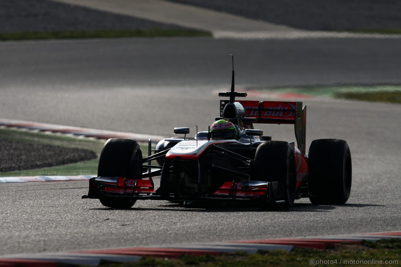 BARCELONA TEST MARZO 2013, Sergio Perez (MEX) McLaren MP4-28.
02.03.2013. 