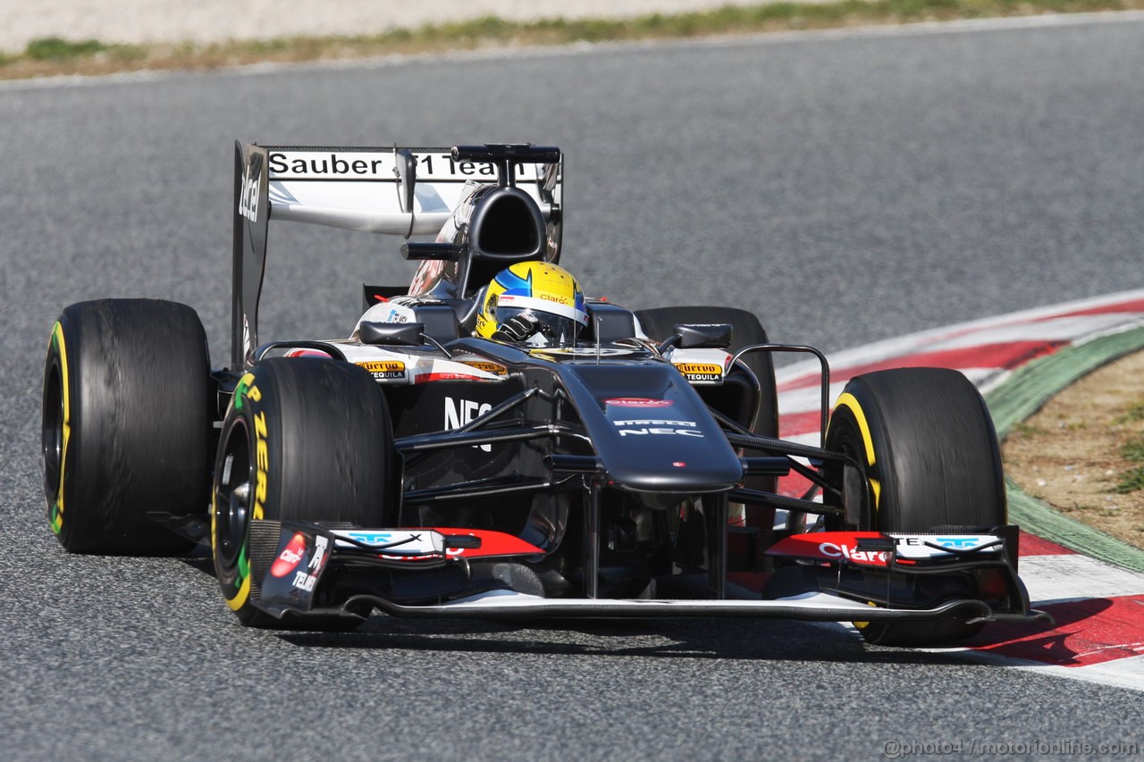 BARCELONA TEST MARZO 2013, Esteban Gutierrez (MEX) Sauber C32.
02.03.2013. 