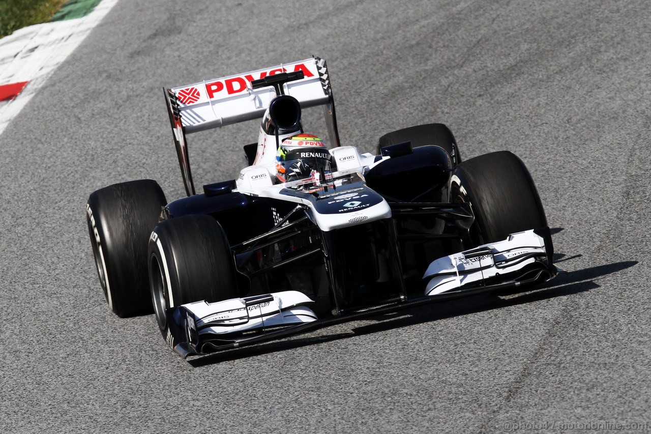 BARCELONA TEST MARZO 2013, Pastor Maldonado (VEN) Williams FW35.
02.03.2013. 