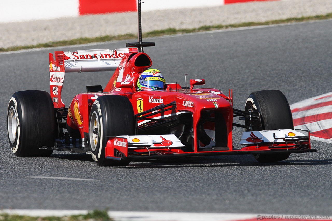 BARCELONA TEST MARZO 2013, Felipe Massa (BRA) Ferrari F138.
02.03.2013. 