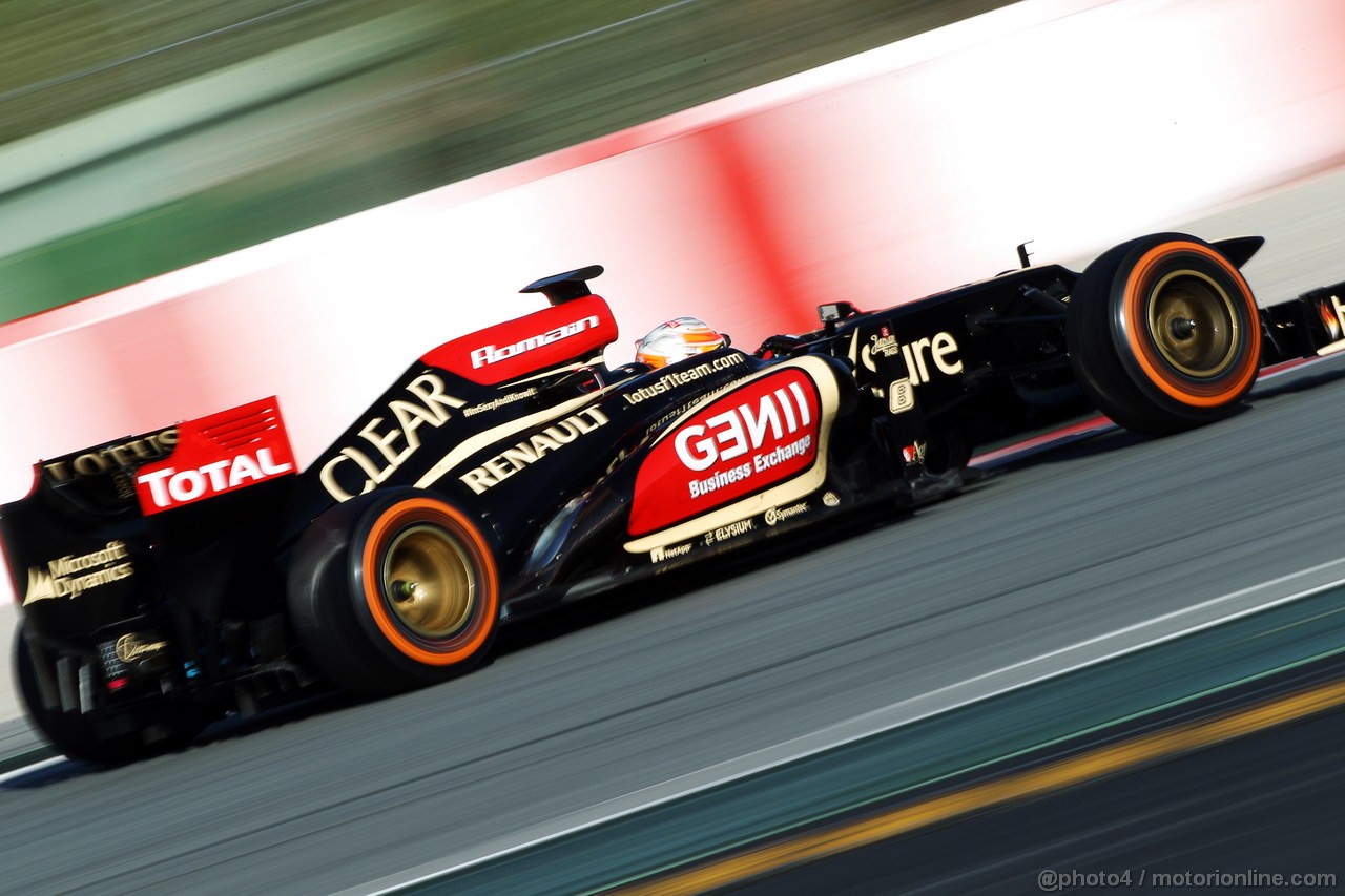 BARCELONA TEST MARZO 2013, Romain Grosjean (FRA) Lotus F1 E21.
02.03.2013. 