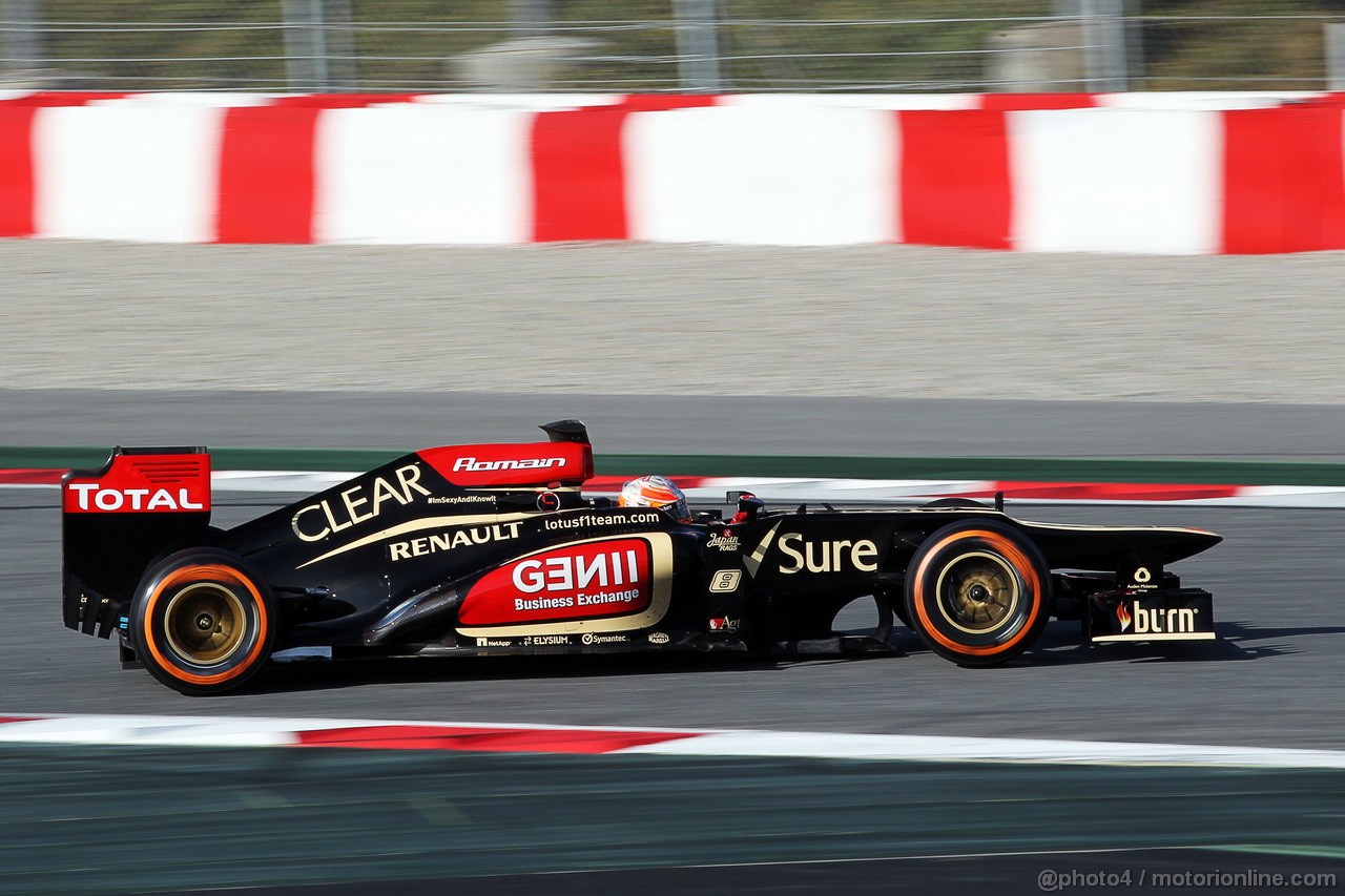 BARCELONA TEST MARZO 2013, Romain Grosjean (FRA) Lotus F1 E21.
02.03.2013. 