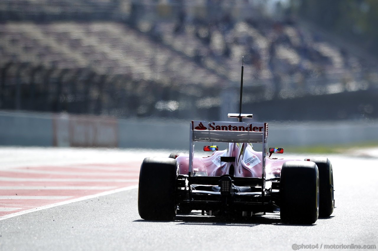 BARCELONA TEST MARZO 2013, Felipe Massa (BRA) Ferrari F138.
02.03.2013. 