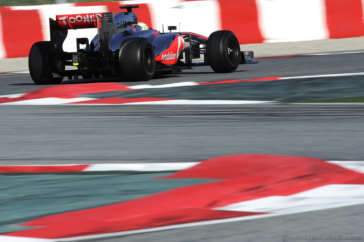 BARCELONA TEST MARZO 2013, Sergio Perez (MEX) McLaren MP4-28.
02.03.2013. 