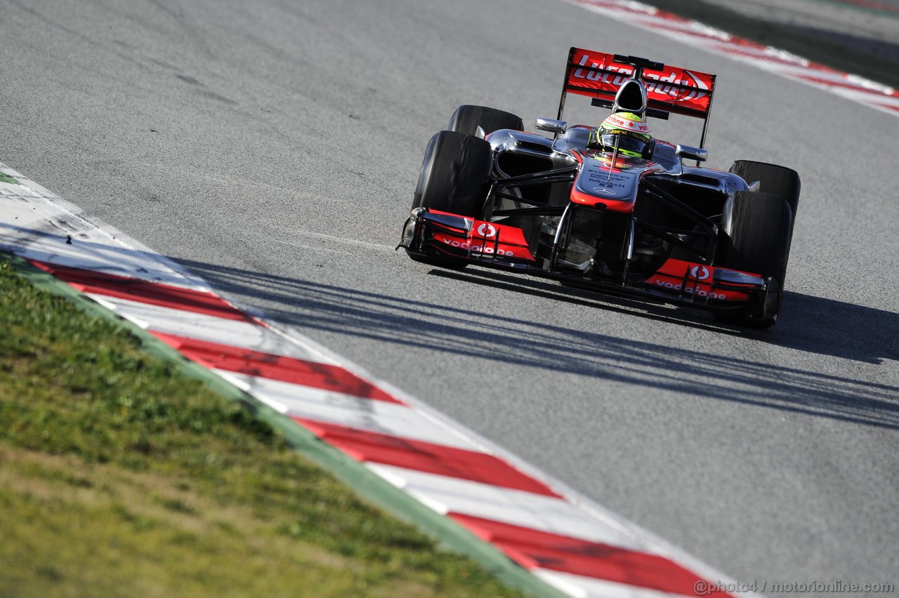 BARCELONA TEST MARZO 2013, Sergio Perez (MEX) McLaren MP4-28.
02.03.2013. 