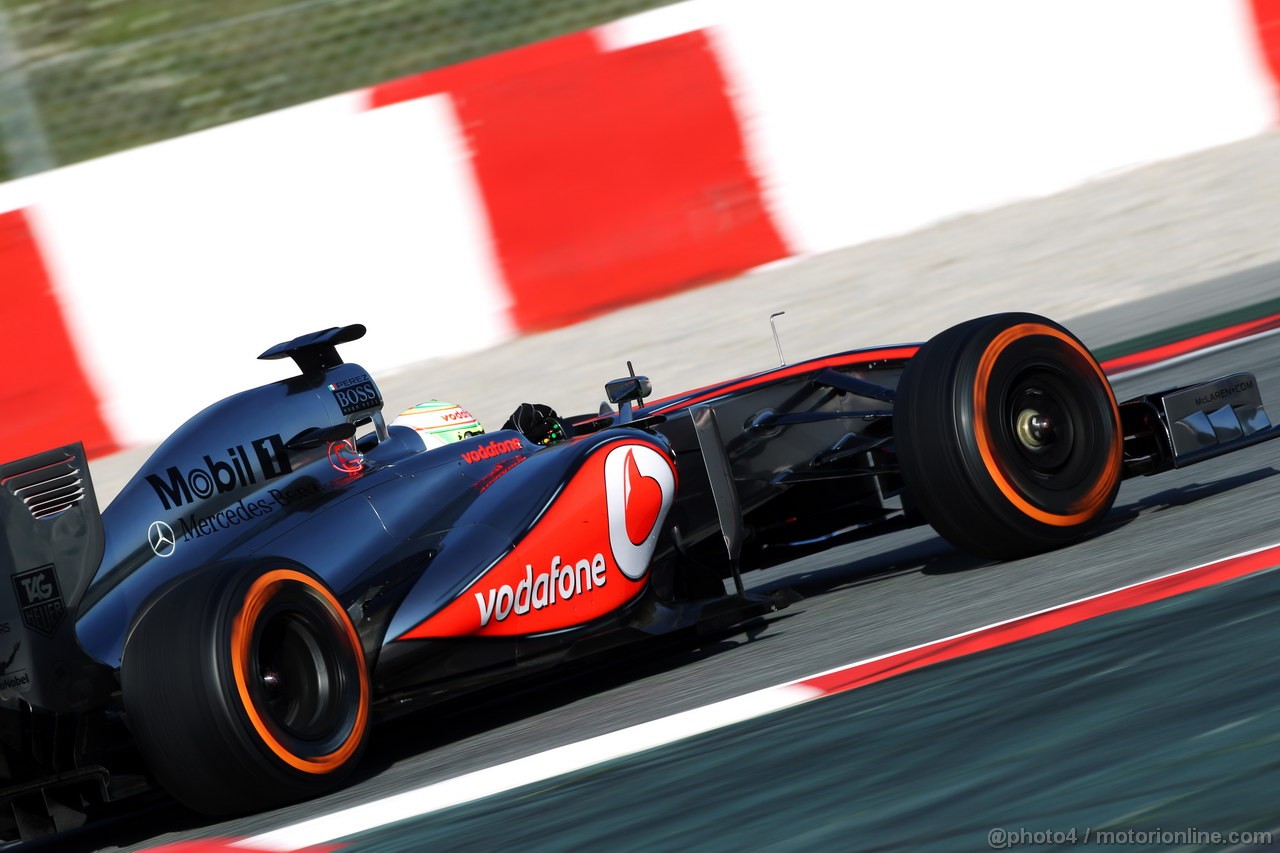 BARCELONA TEST MARZO 2013, Sergio Perez (MEX) McLaren MP4-28.
02.03.2013. 