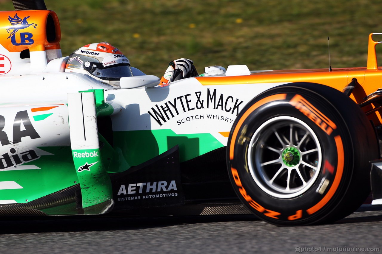 BARCELONA TEST MARZO 2013, Adrian Sutil (GER) Sahara Force India VJM06.
02.03.2013. 