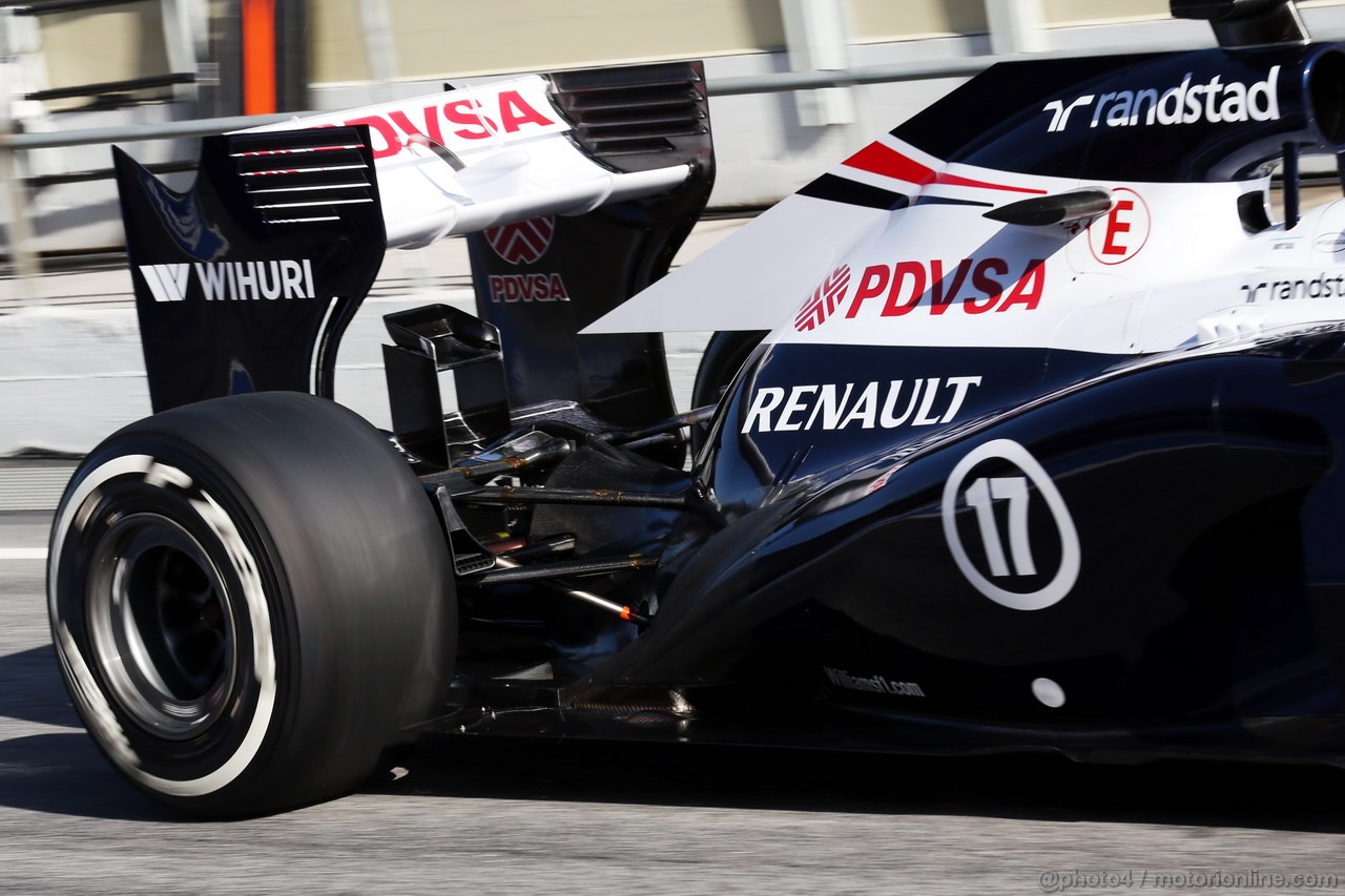 BARCELONA TEST MARZO 2013, Williams FW35 rear suspension e rear wing.
02.03.2013. 