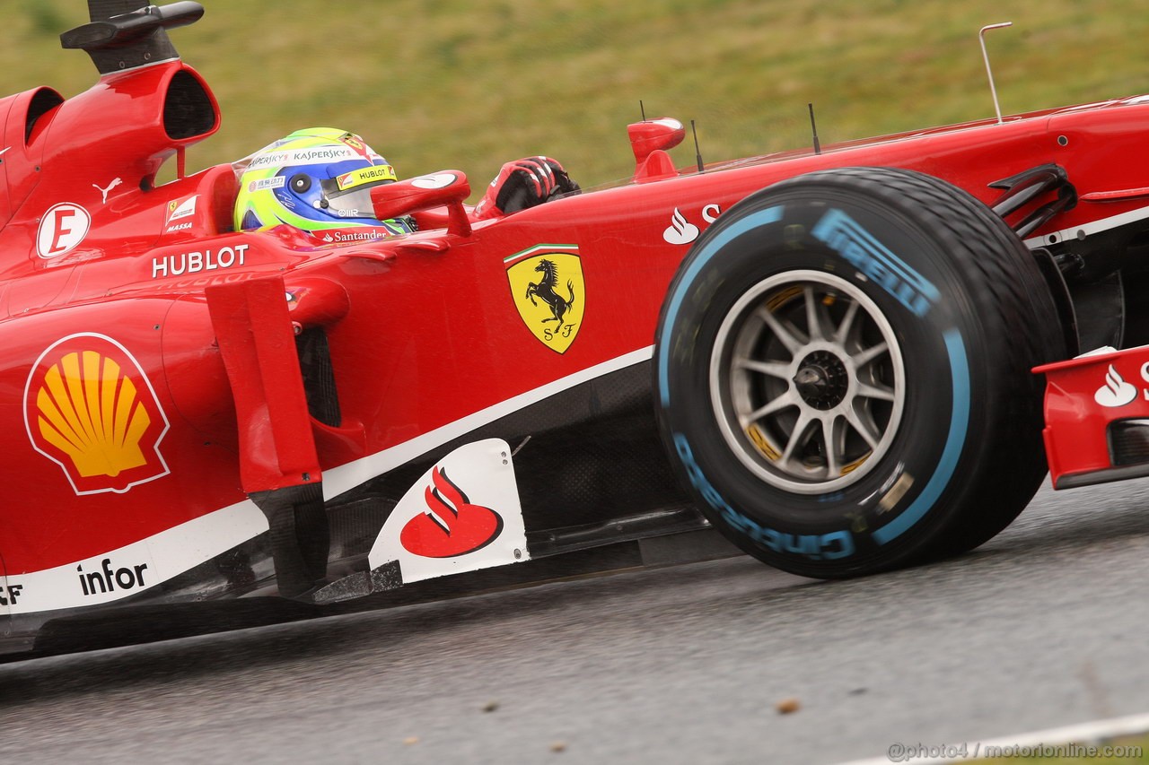 BARCELONA TEST MARZO 2013, Felipe Massa (BRA) Ferrari F138 