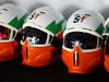 BARCELONA TEST MARZO 2013, Sahara Force India F1 Team meccanici' helmets.
02.03.2013. 