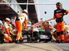 BARCELONA TEST MARZO 2013, Adrian Sutil (GER) Sahara Force India VJM06 practices pit stops.
02.03.2013. 