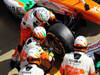 BARCELONA TEST MARZO 2013, Adrian Sutil (GER) Sahara Force India VJM06 practices pit stops.
02.03.2013. 