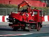BARCELONA TEST MARZO 2013, The Ferrari F138 of Felipe Massa (BRA) Ferrari is recovered back to the pits on the back of a truck.
02.03.2013. 