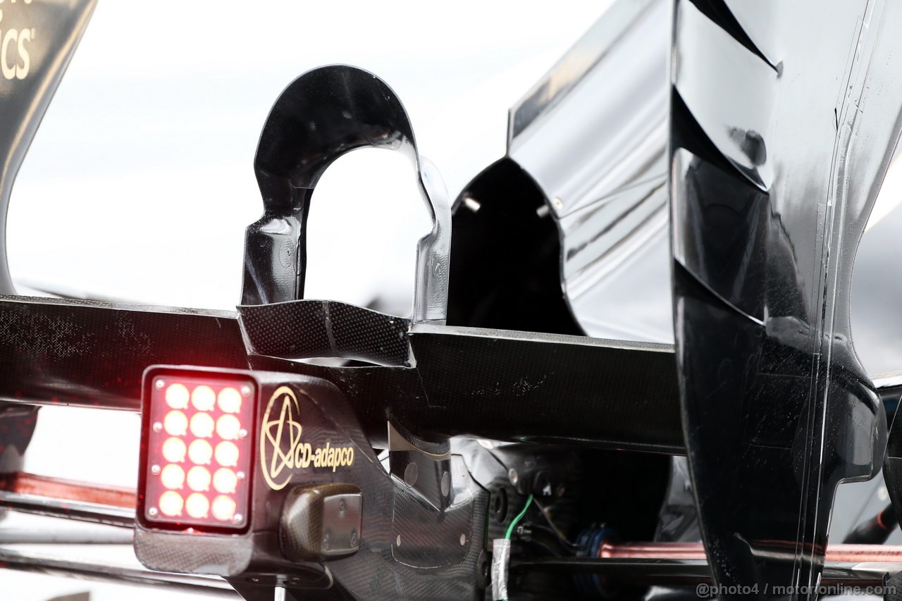 BARCELONA TEST MARZO 2013, Lotus F1 E21 rear diffuser detail.
01.03.2013. 