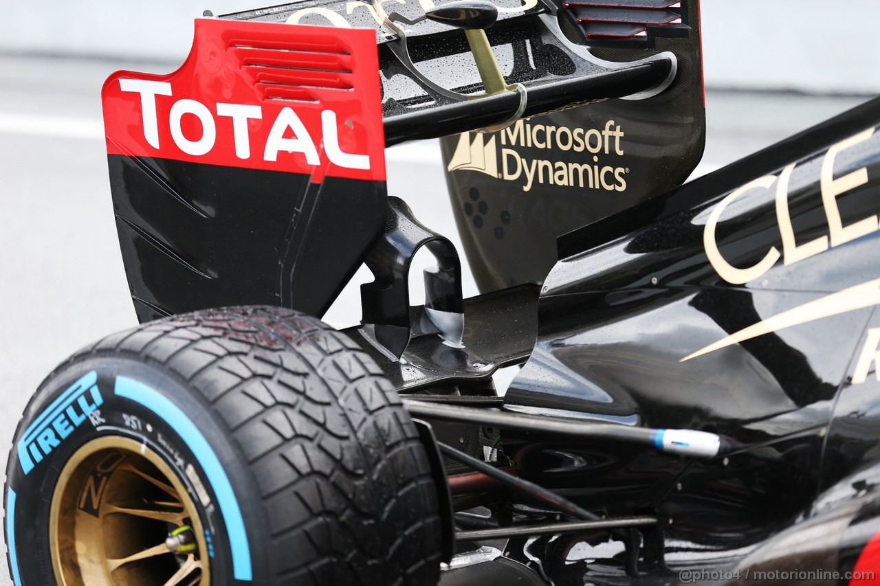 BARCELONA TEST MARZO 2013, Lotus F1 E21 rear wing.
01.03.2013.