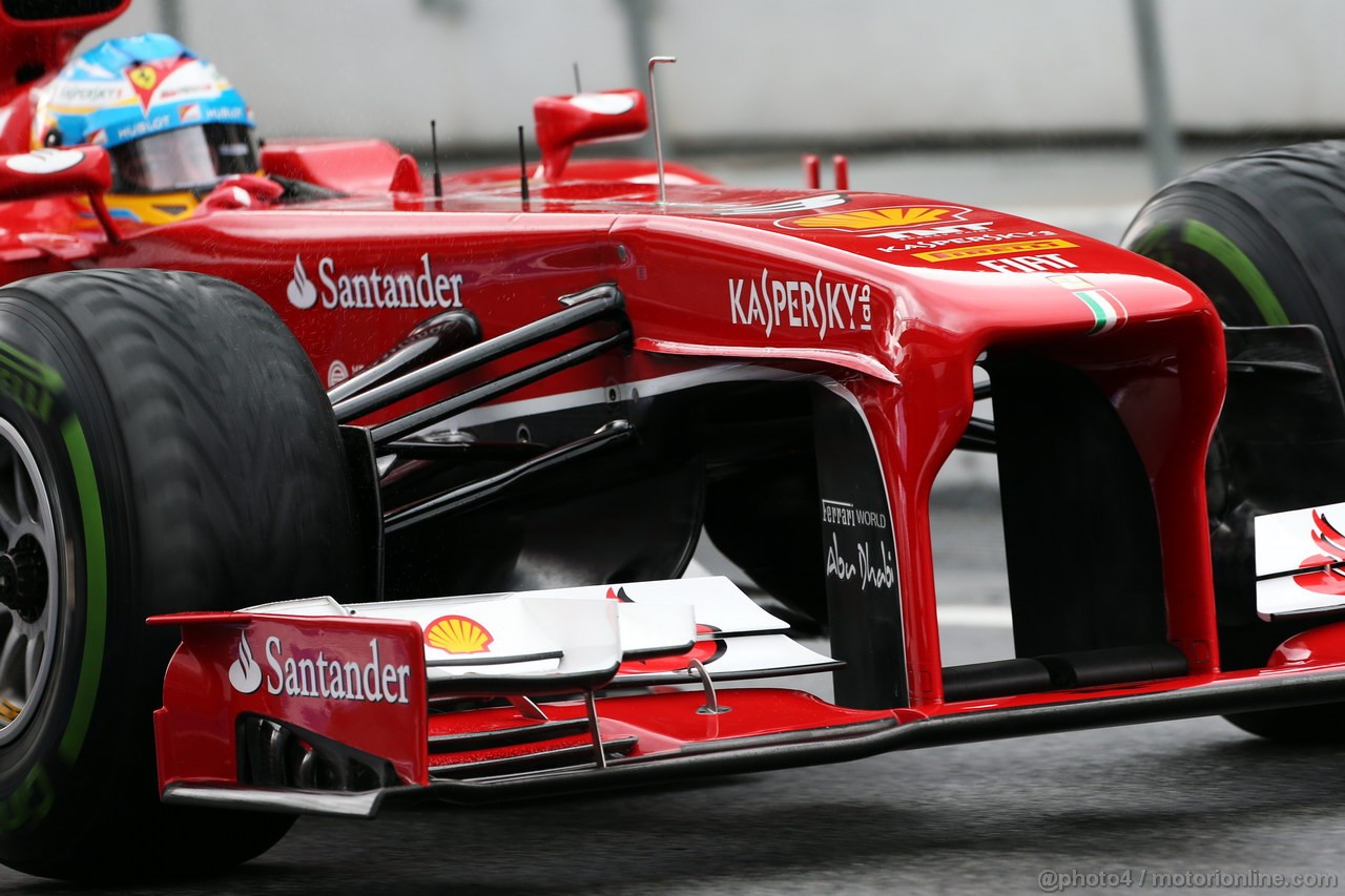 BARCELONA TEST MARZO 2013, Fernando Alonso (ESP) Ferrari F138 front wing e nosecone.
01.03.2013. 