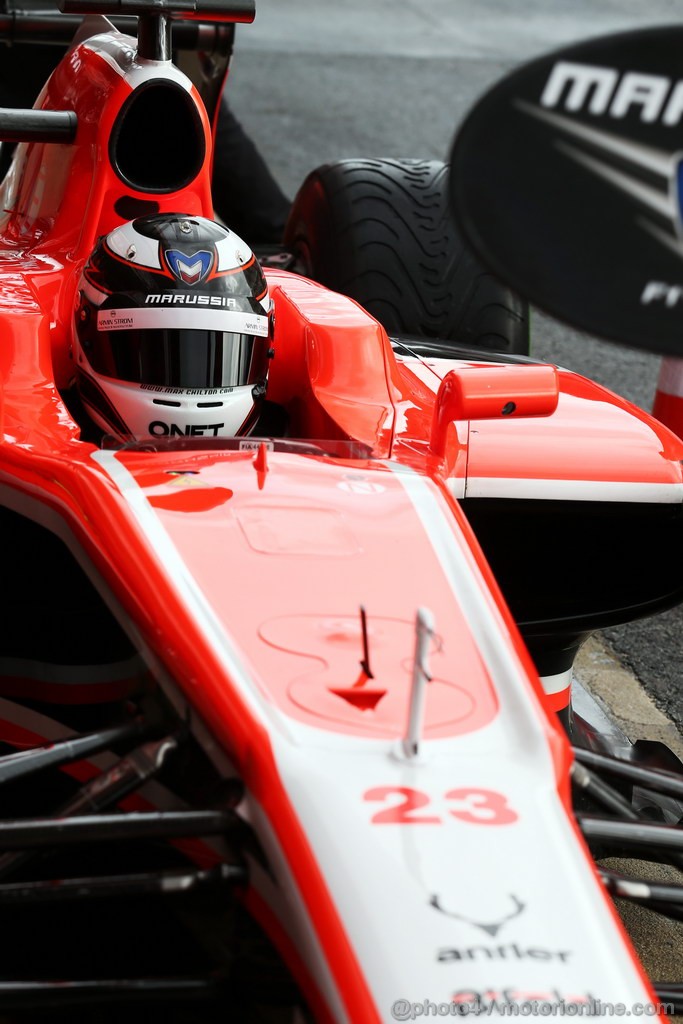 BARCELONA TEST MARZO 2013, Max Chilton (GBR) Marussia F1 Team MR02.
01.03.2013. 