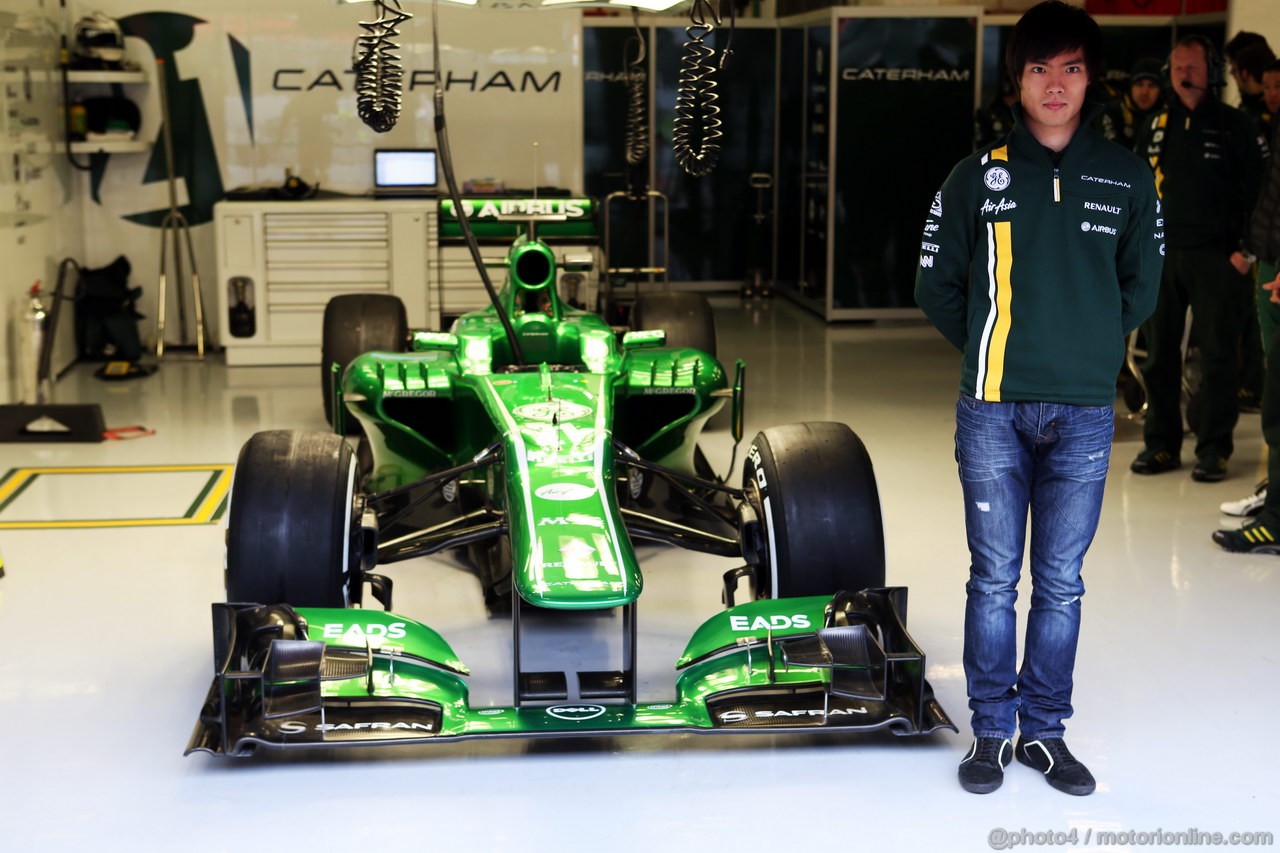 BARCELONA TEST MARZO 2013, Ma Qing Hua (CHN) Caterham F1 Reserve Driver announcement. 
01.03.2013. 