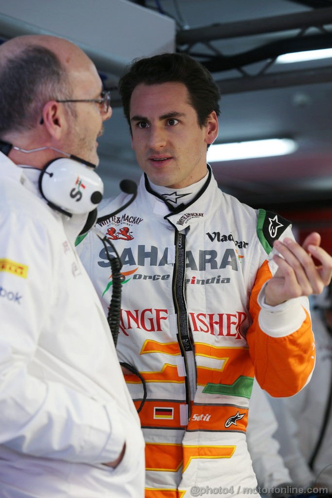 BARCELONA TEST MARZO 2013, Adrian Sutil (GER) Sahara Force India F1.
01.03.2013. 