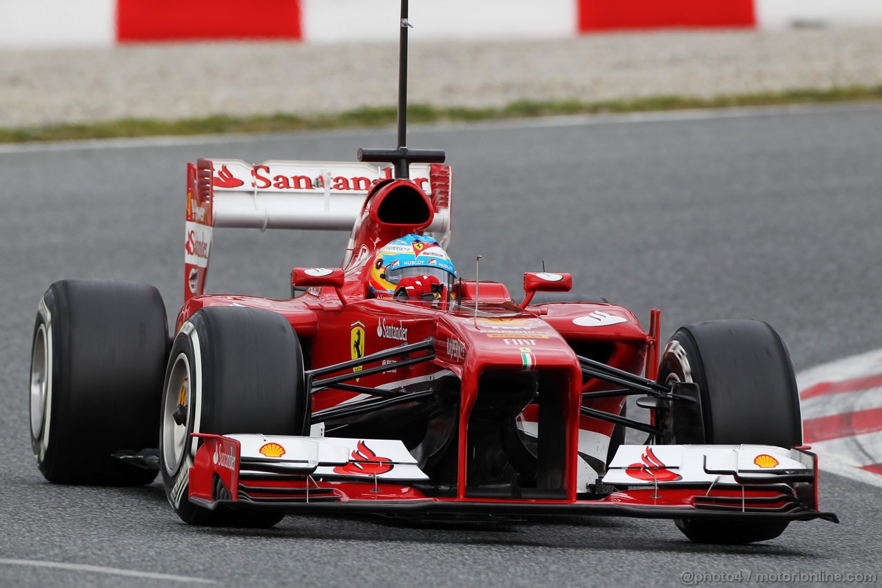 BARCELONA TEST MARZO 2013, Fernando Alonso (ESP) Ferrari F138.
01.03.2013. 