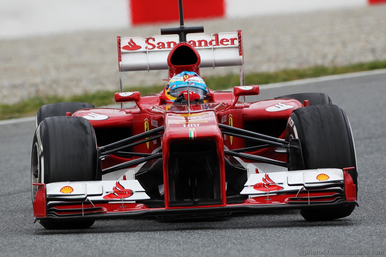 BARCELONA TEST MARZO 2013, Fernando Alonso (ESP) Ferrari F138.
01.03.2013. 