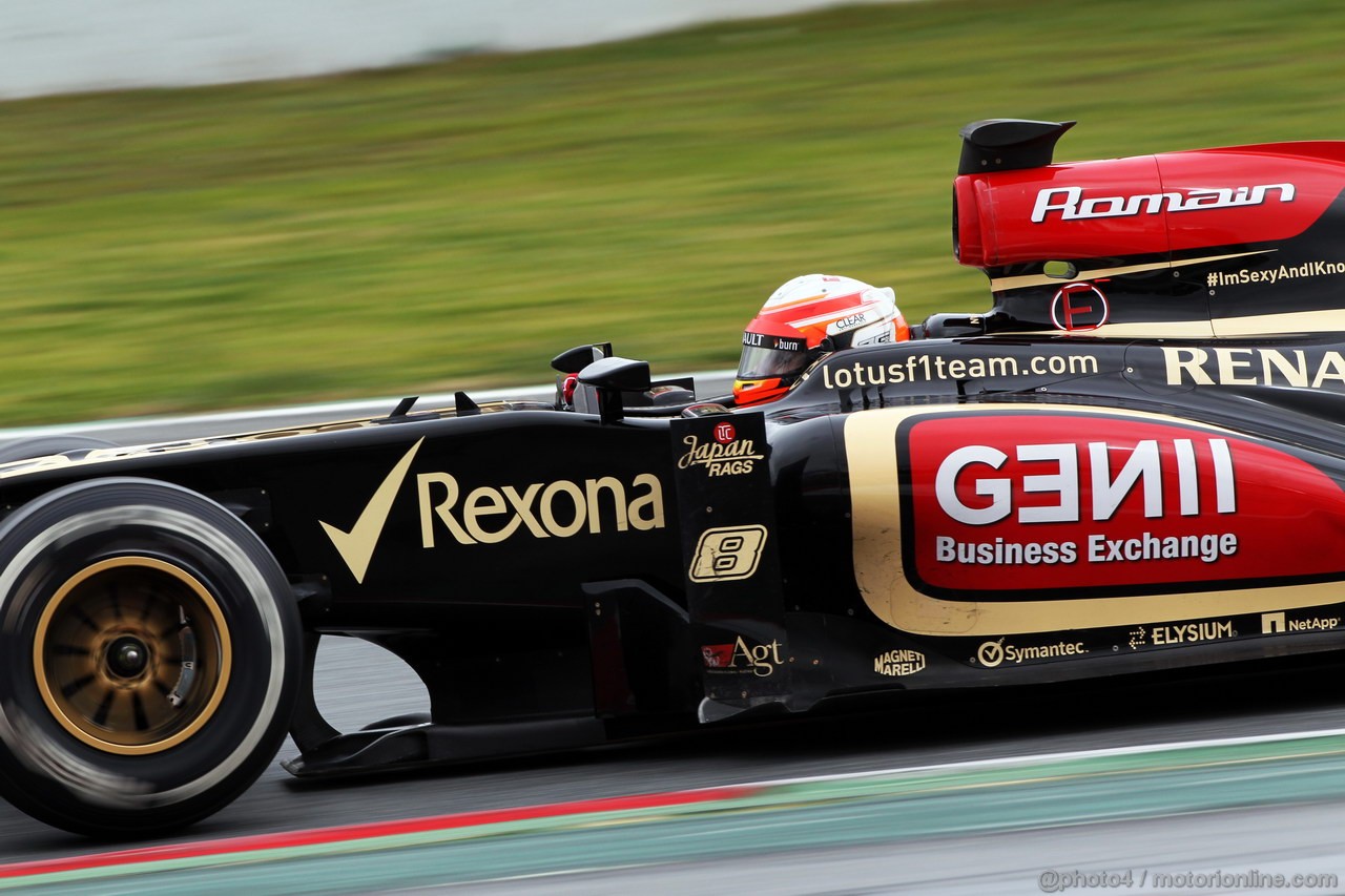 BARCELONA TEST MARZO 2013, Romain Grosjean (FRA) Lotus F1 E21.
01.03.2013. 