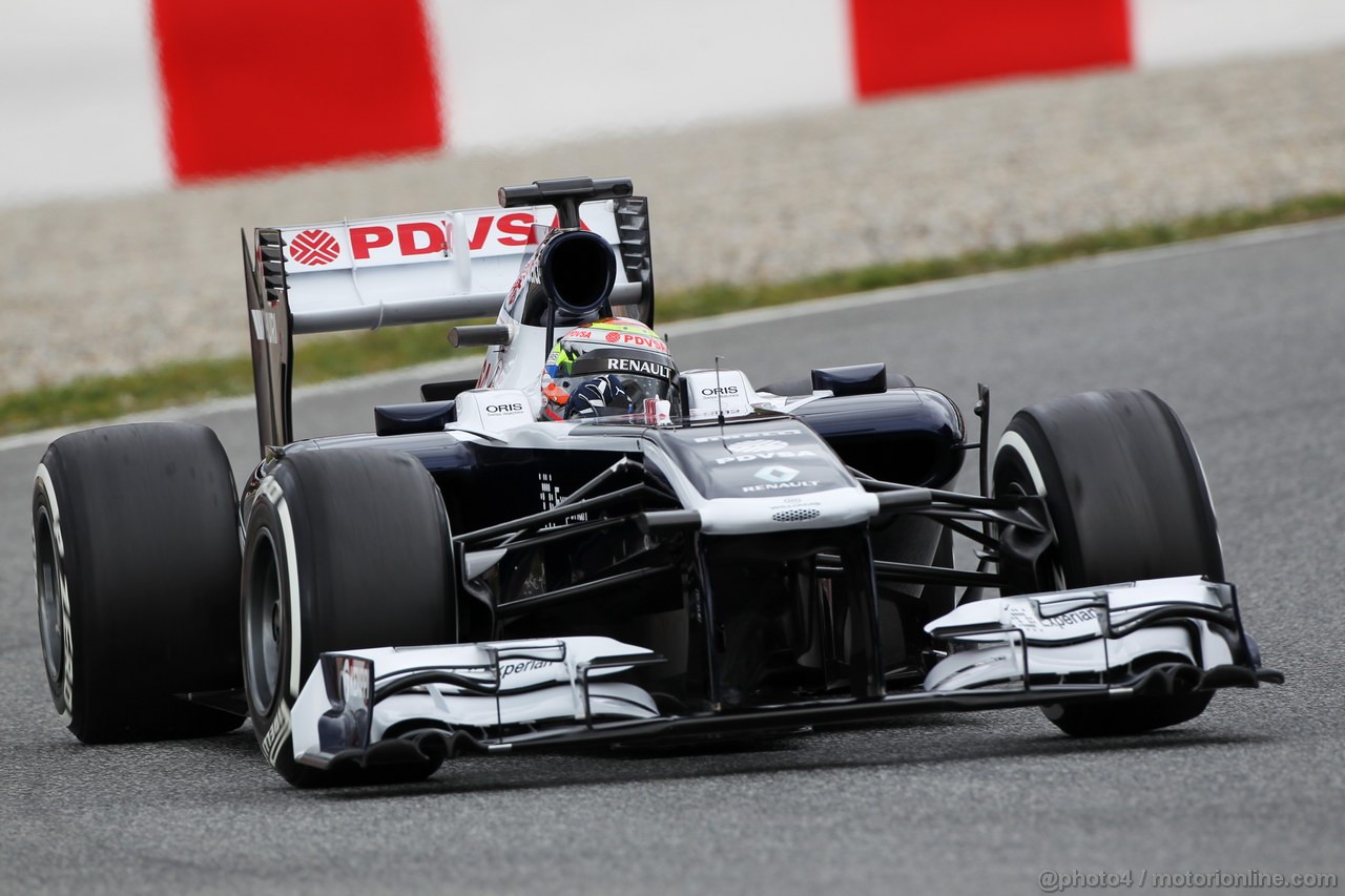 BARCELONA TEST MARZO 2013, Pastor Maldonado (VEN) Williams FW35.
01.03.2013. 