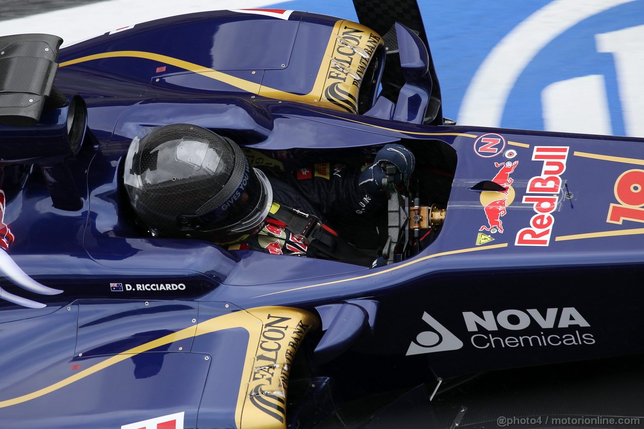 BARCELONA TEST MARZO 2013, Daniel Ricciardo (AUS) Scuderia Toro Rosso STR8.
01.03.2013. 