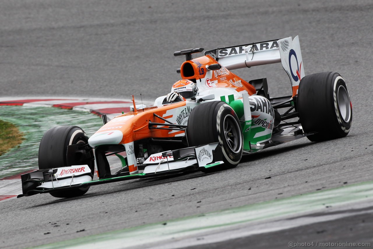 BARCELONA TEST MARZO 2013, Adrian Sutil (GER) Sahara Force India VJM06.
01.03.2013. 