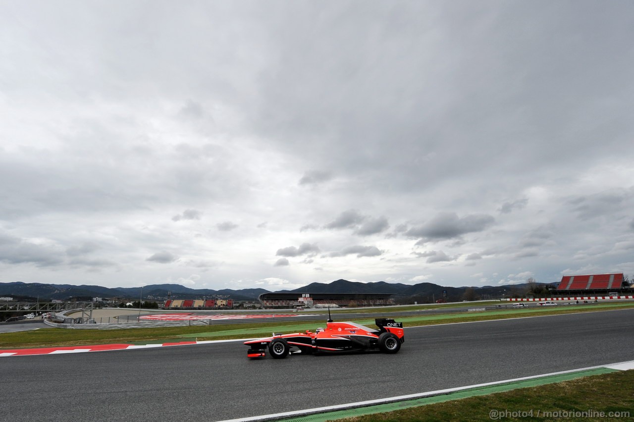 BARCELONA TEST MARZO 2013, Max Chilton (GBR) Marussia F1 Team MR02.
01.03.2013. 