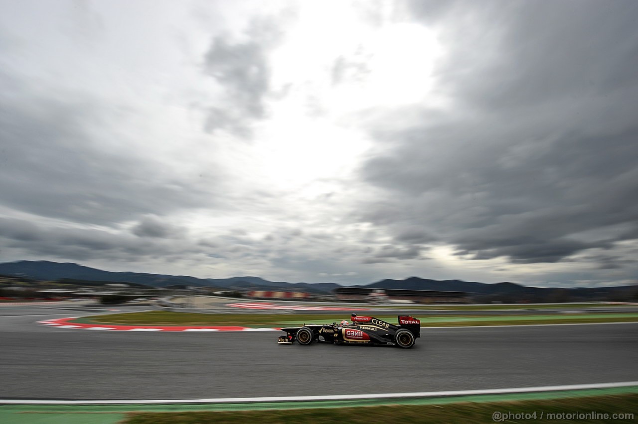 BARCELONA TEST MARZO 2013, Romain Grosjean (FRA) Lotus F1 E21.
01.03.2013. 