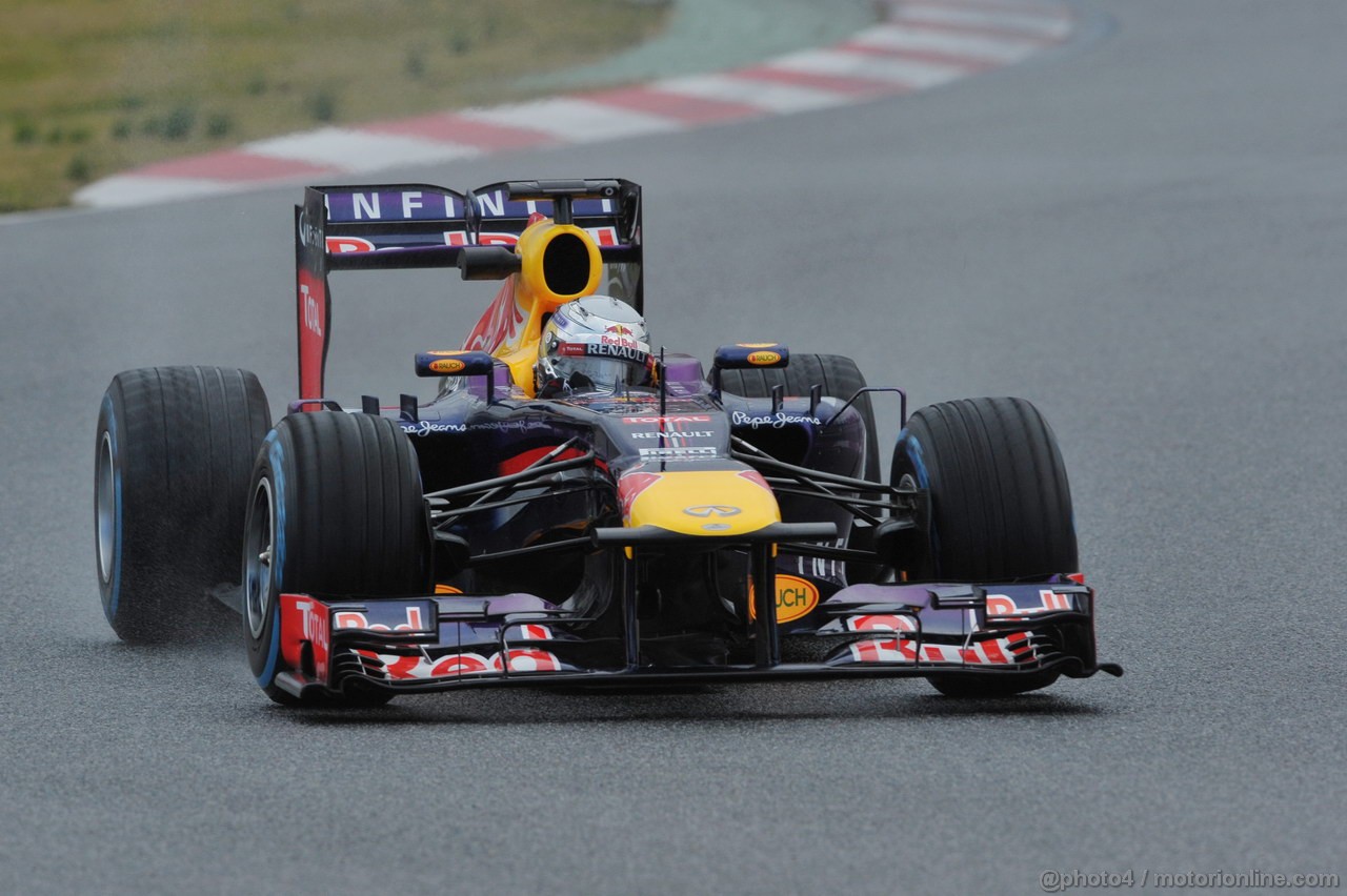 BARCELONA TEST MARZO 2013, Sebastian Vettel (GER) Red Bull Racing RB9.
01.03.2013. 