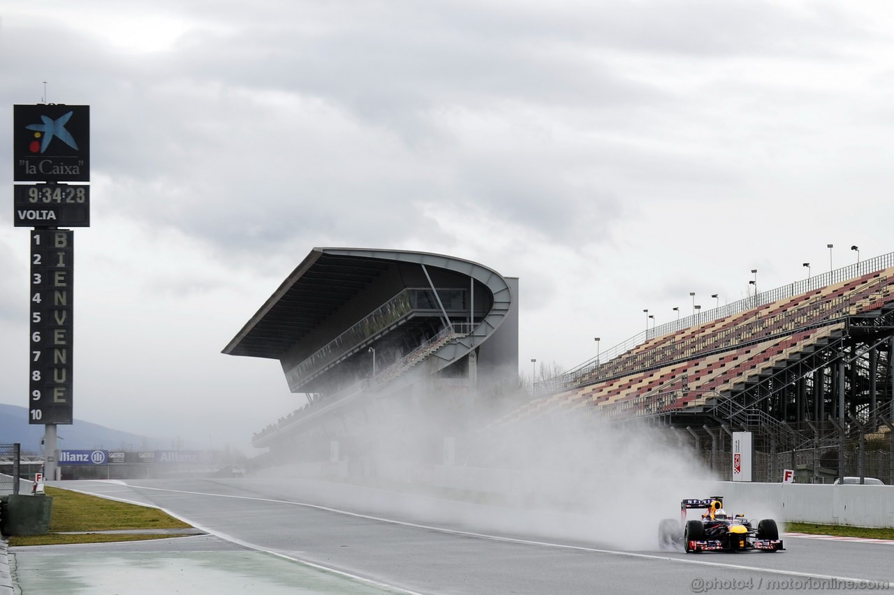 BARCELONA TEST MARZO 2013, Sebastian Vettel (GER) Red Bull Racing RB9.
01.03.2013. 