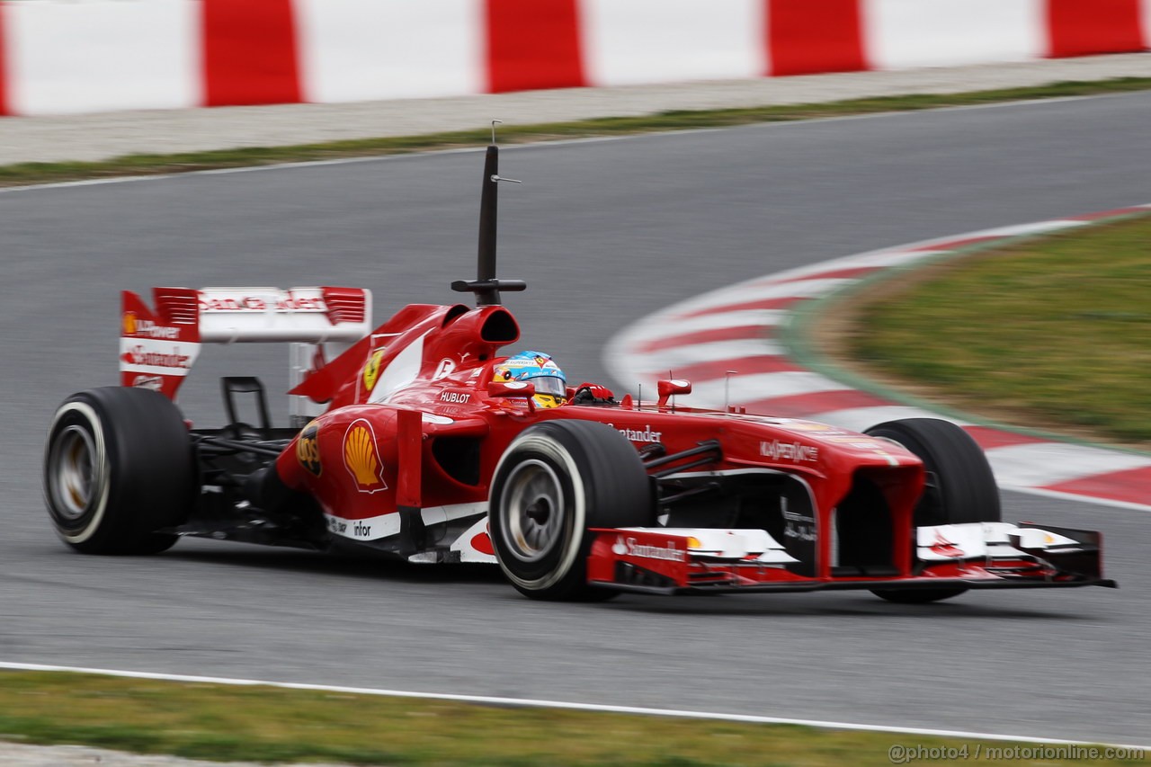 BARCELONA TEST MARZO 2013, Fernando Alonso (ESP) Ferrari F138.
01.03.2013. 