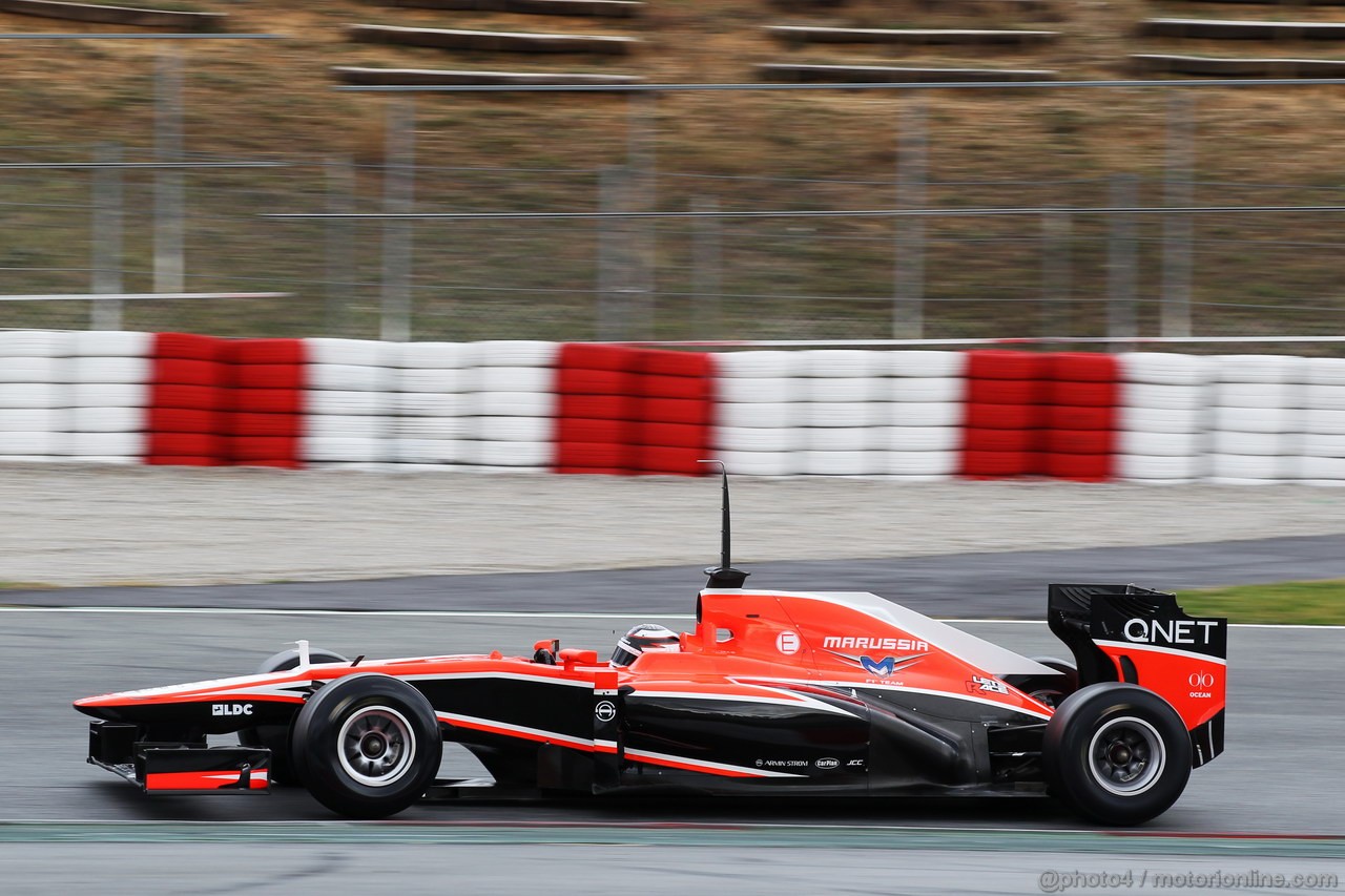BARCELONA TEST MARZO 2013, Max Chilton (GBR) Marussia F1 Team MR02.
01.03.2013. 