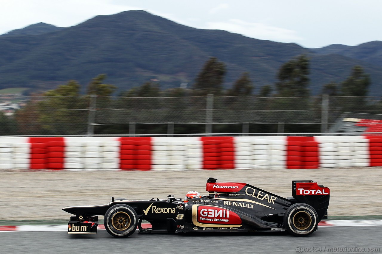 BARCELONA TEST MARZO 2013, Romain Grosjean (FRA) Lotus F1 E21.
01.03.2013. 