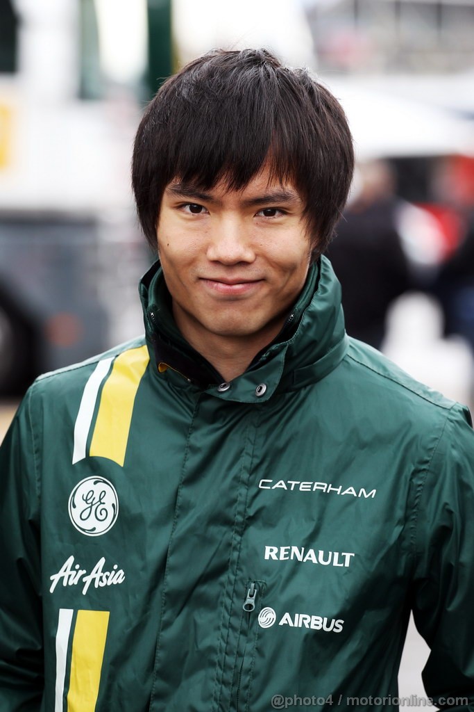 BARCELONA TEST MARZO 2013, Ma Qing Hua (CHN) Caterham F1 Reserve Driver.
01.03.2013. 
