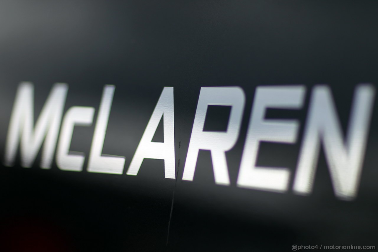 BARCELONA TEST MARZO 2013, McLaren logo.
01.03.2013. 
