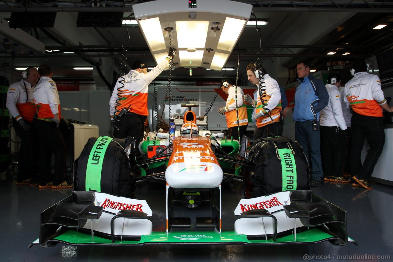 BARCELONA TEST MARZO 2013, Adrian Sutil (GER) Sahara Force India VJM06.
01.03.2013. 