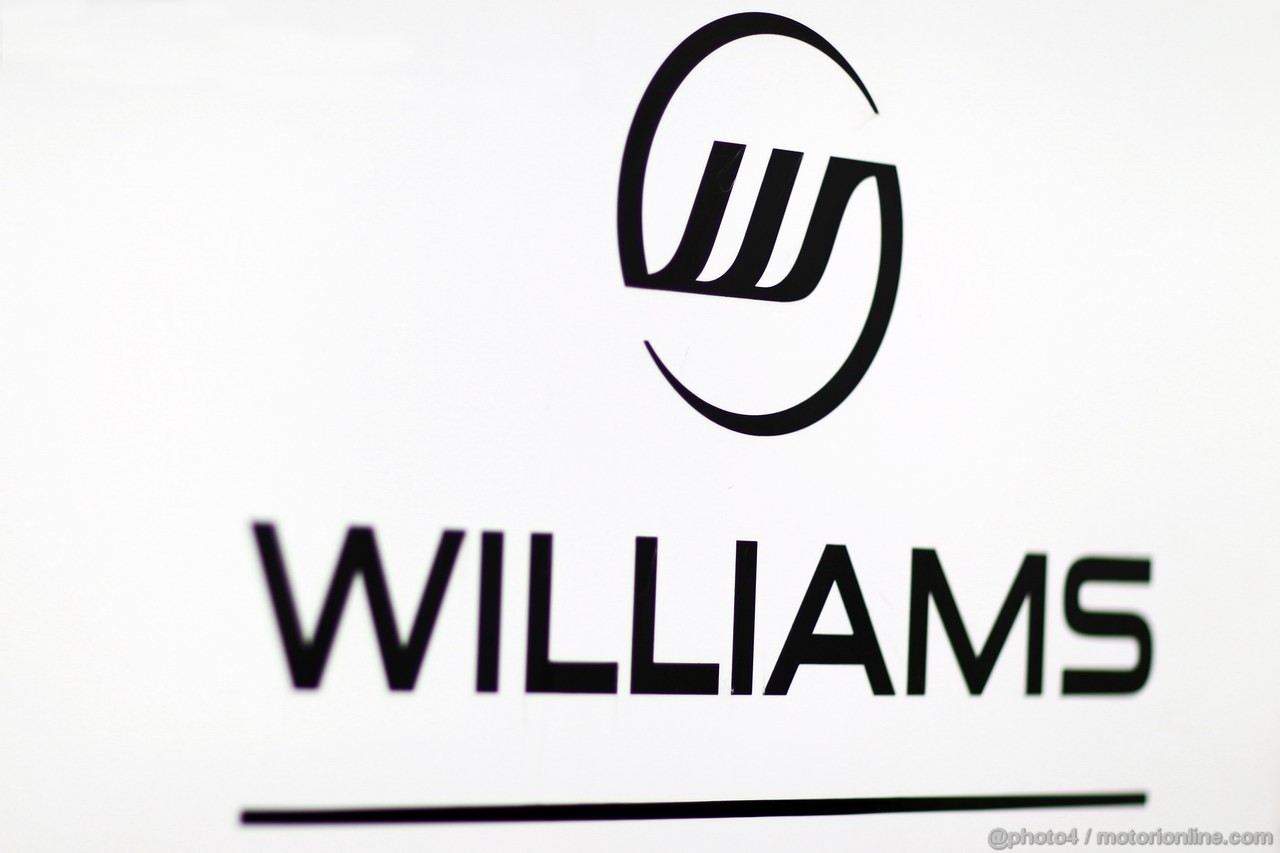 BARCELONA TEST MARZO 2013, Williams logo.
01.03.2013. 