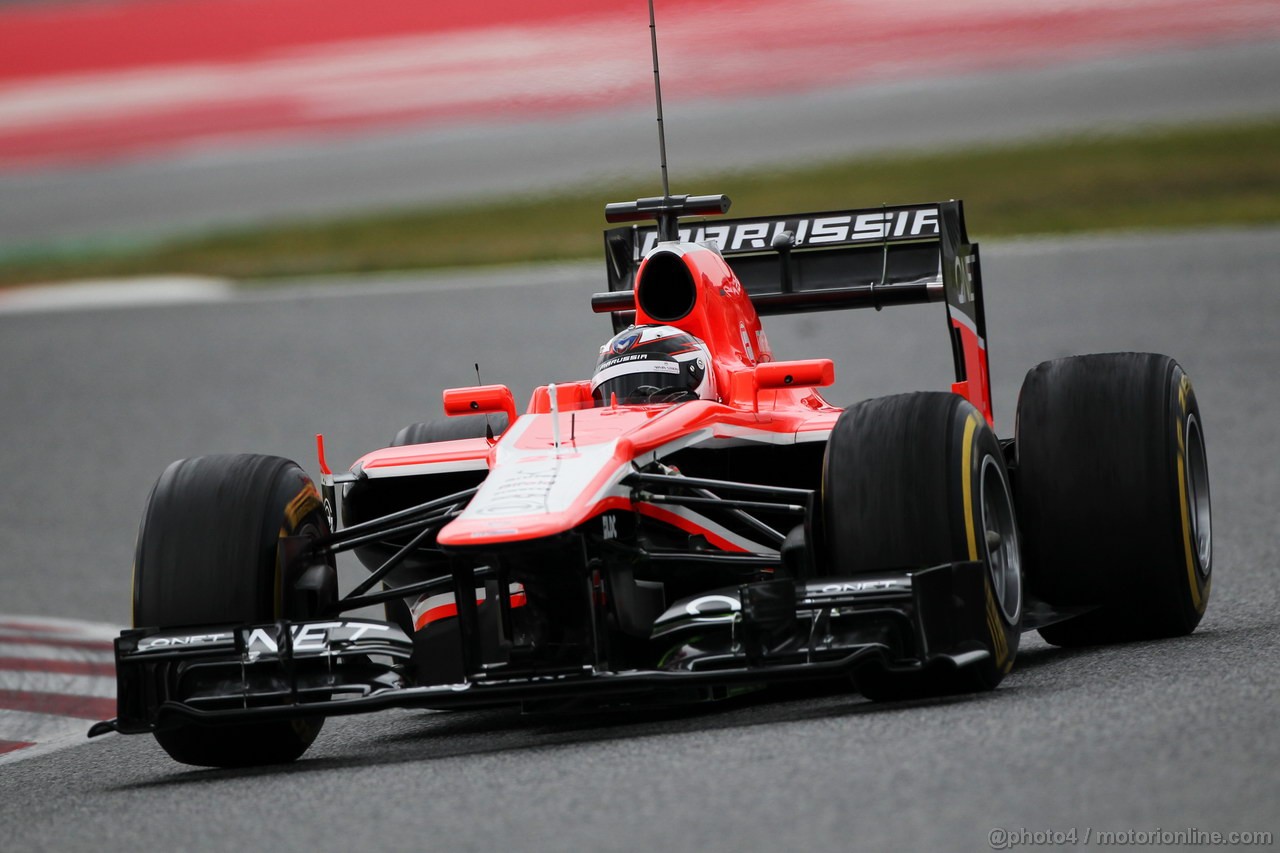 BARCELONA TEST MARZO 2013, Max Chilton (GBR) Marussia F1 Team MR02.
01.03.2013. 
