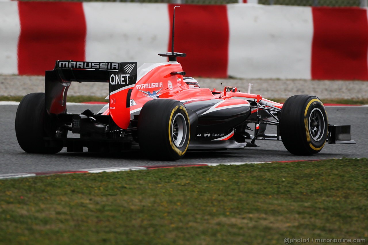 BARCELONA TEST MARZO 2013, Max Chilton (GBR) Marussia F1 Team MR02.
01.03.2013. 
