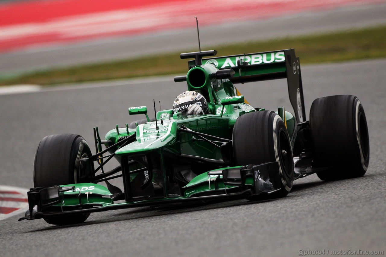 BARCELONA TEST MARZO 2013, Giedo van der Garde (NLD) Caterham CT03.
01.03.2013. 