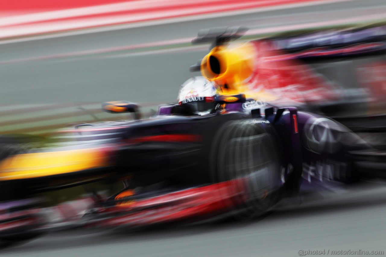 BARCELONA TEST MARZO 2013, Sebastian Vettel (GER) Red Bull Racing RB9.
01.03.2013. 