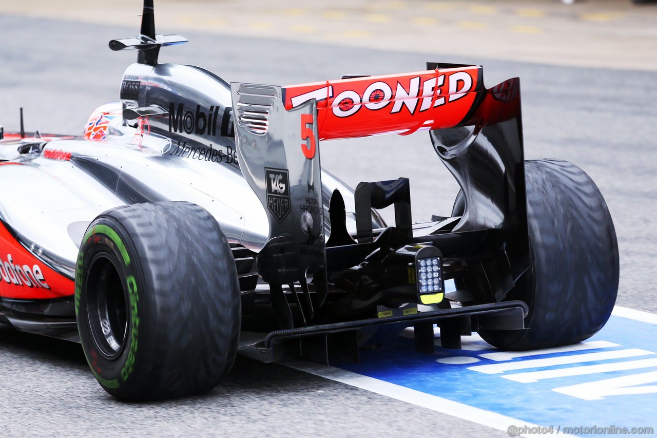 BARCELONA TEST MARZO 2013, McLaren MP4-28 rear wing e rear diffuser.
01.03.2013.