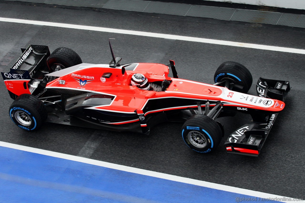 BARCELONA TEST MARZO 2013, Max Chilton (GBR) Marussia F1 Team MR02.
01.03.2013