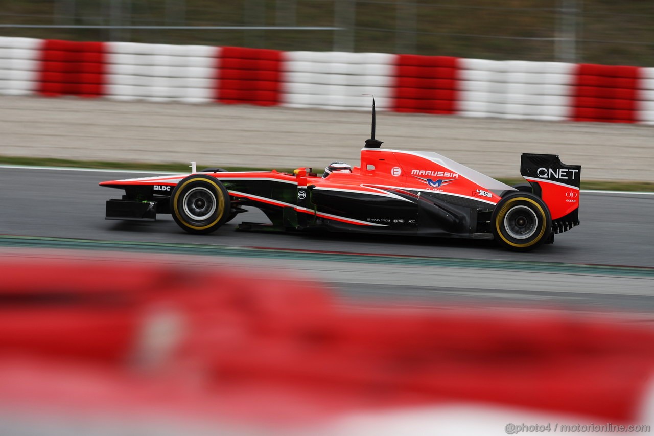 BARCELONA TEST MARZO 2013, Max Chilton (GBR) Marussia F1 Team MR02.
01.03.2013