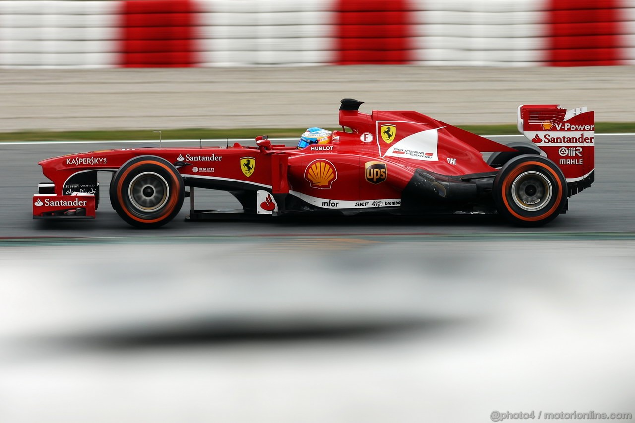 BARCELONA TEST MARZO 2013, Fernando Alonso (ESP) Ferrari F138.
01.03.2013. 